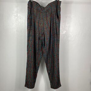 Carole Little printed high rise pull on pants size 14